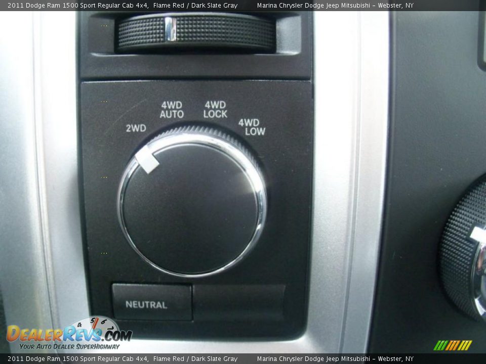 Controls of 2011 Dodge Ram 1500 Sport Regular Cab 4x4 Photo #6