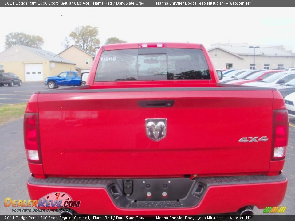 2011 Dodge Ram 1500 Sport Regular Cab 4x4 Flame Red / Dark Slate Gray Photo #12