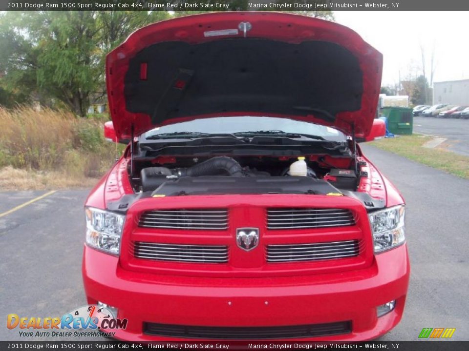 2011 Dodge Ram 1500 Sport Regular Cab 4x4 Flame Red / Dark Slate Gray Photo #17