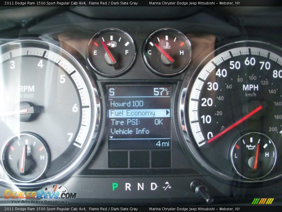 2011 Dodge Ram 1500 Sport Regular Cab 4x4 Gauges Photo #23