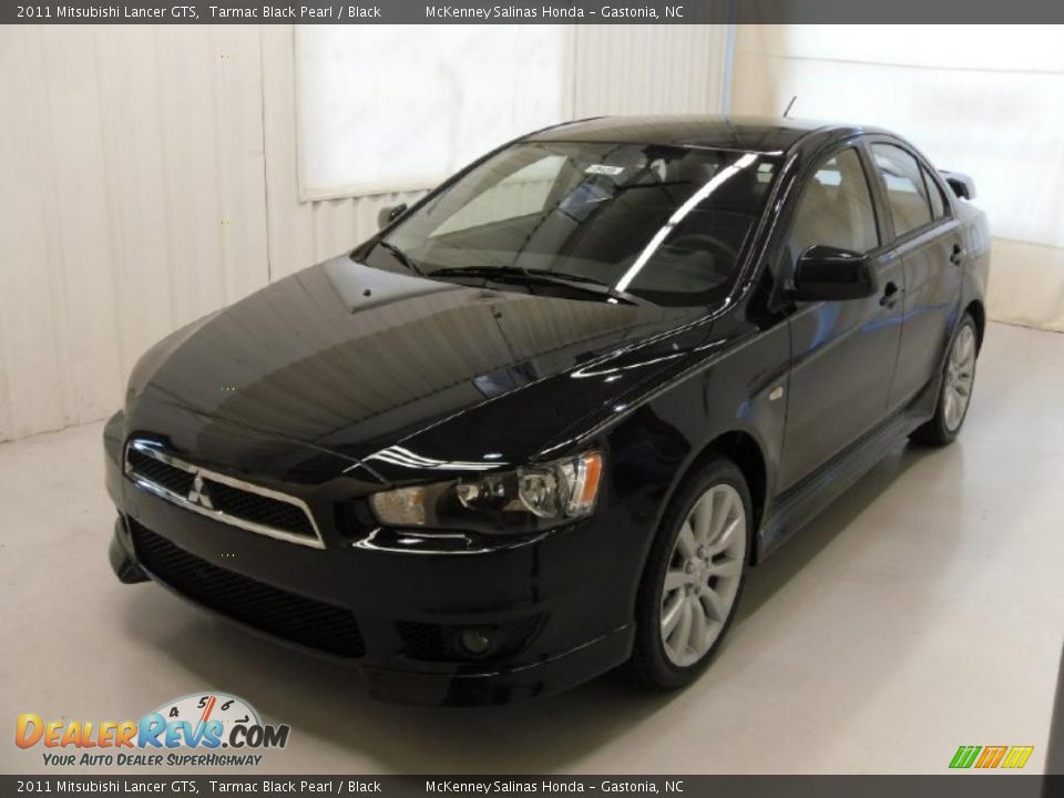 2011 Mitsubishi Lancer GTS Tarmac Black Pearl / Black Photo #1