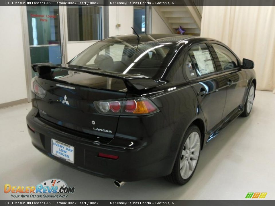 2011 Mitsubishi Lancer GTS Tarmac Black Pearl / Black Photo #4