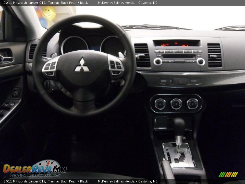 2011 Mitsubishi Lancer GTS Tarmac Black Pearl / Black Photo #18