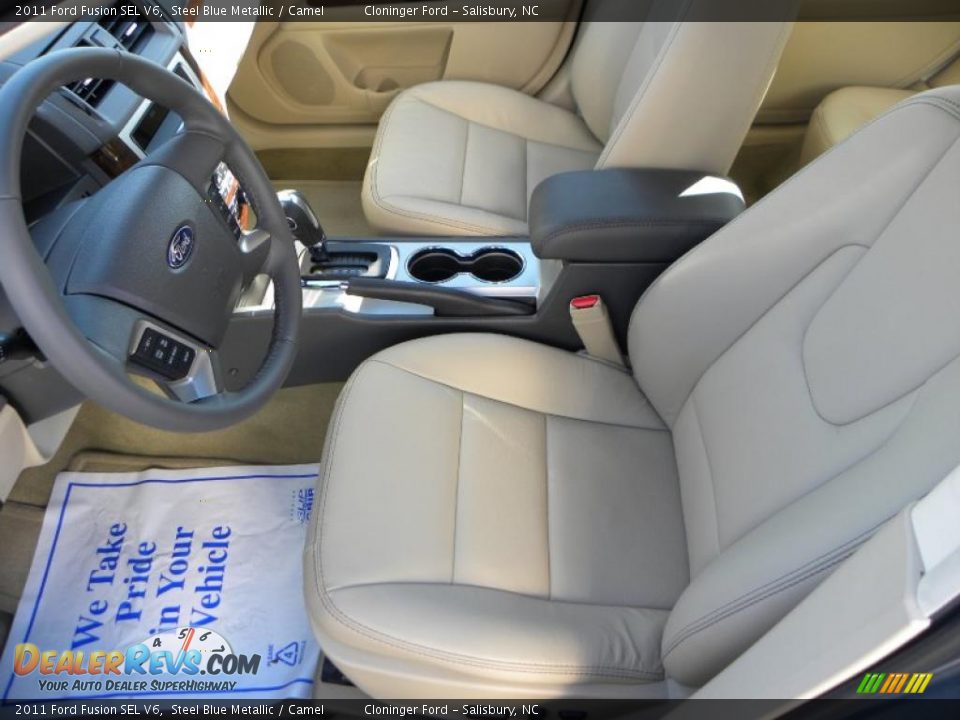 Camel Interior - 2011 Ford Fusion SEL V6 Photo #16