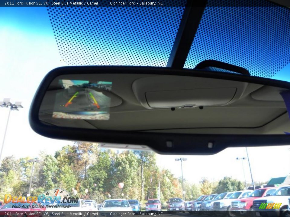2011 Ford Fusion SEL V6 Steel Blue Metallic / Camel Photo #23