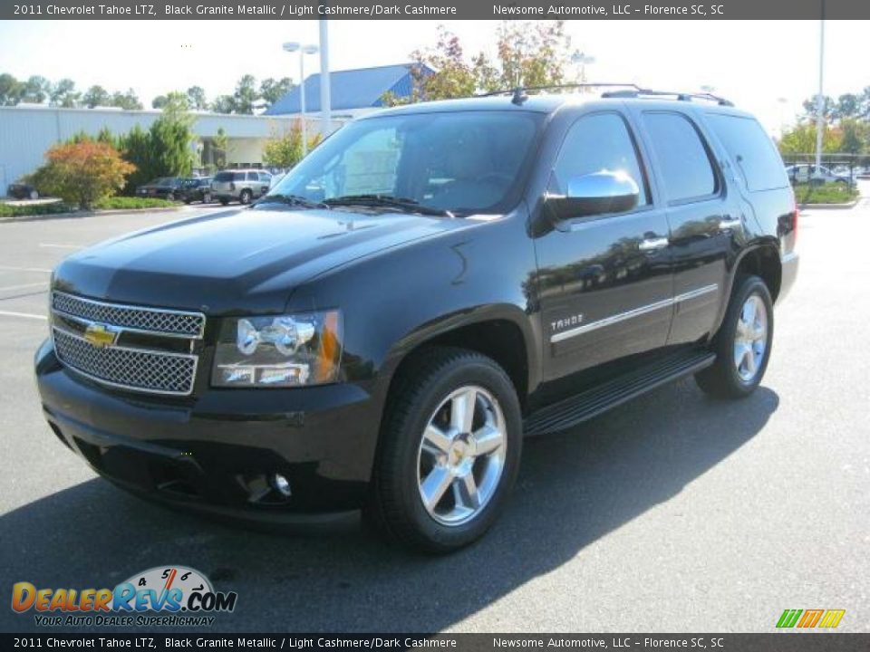 2011 Chevrolet Tahoe LTZ Black Granite Metallic / Light Cashmere/Dark Cashmere Photo #4