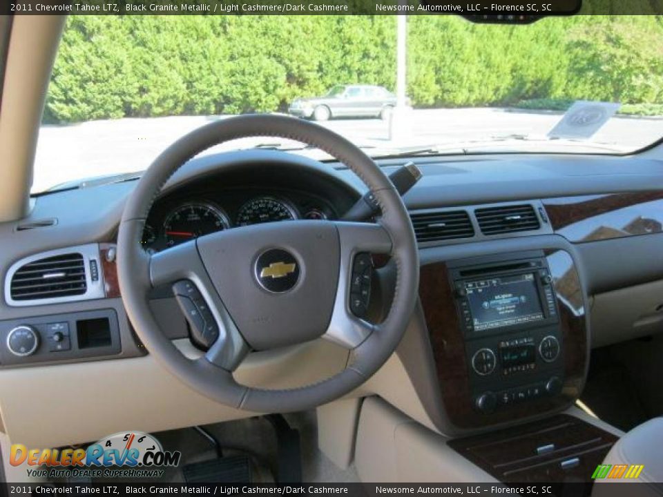 2011 Chevrolet Tahoe LTZ Black Granite Metallic / Light Cashmere/Dark Cashmere Photo #7