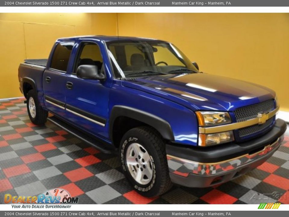 2004 Chevrolet Silverado 1500 Z71 Crew Cab 4x4 Arrival Blue Metallic / Dark Charcoal Photo #1