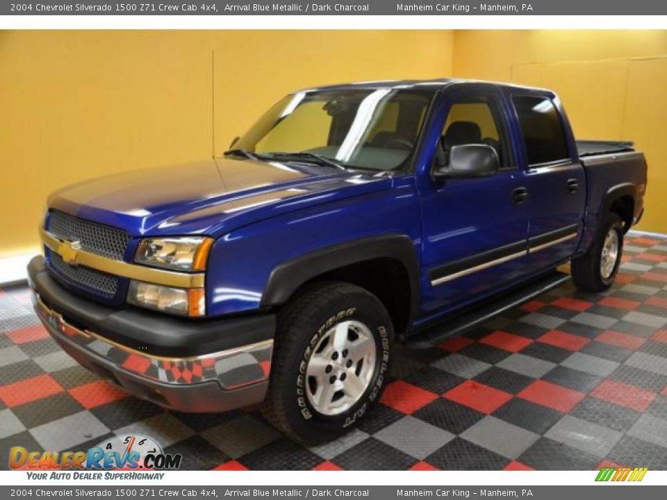 2004 Chevrolet Silverado 1500 Z71 Crew Cab 4x4 Arrival Blue Metallic / Dark Charcoal Photo #2