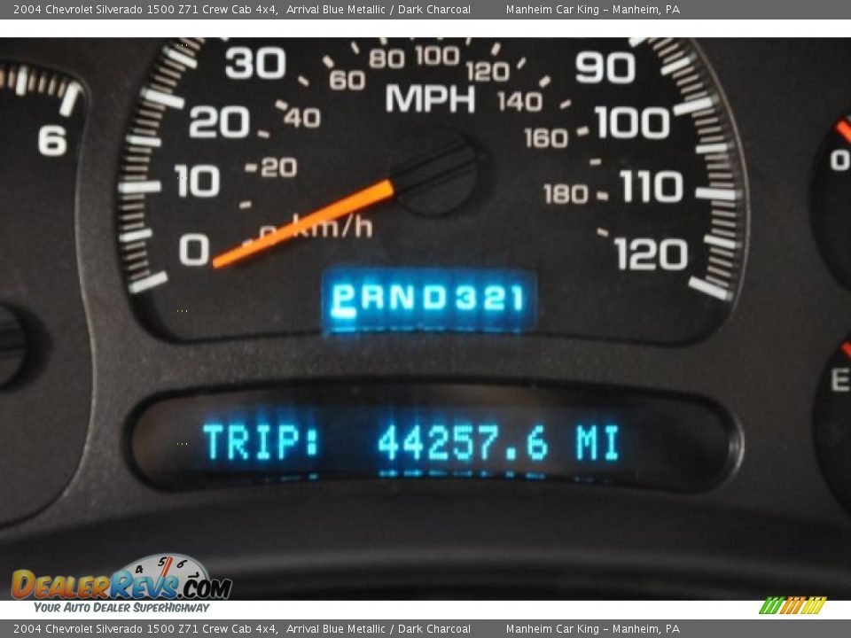 2004 Chevrolet Silverado 1500 Z71 Crew Cab 4x4 Arrival Blue Metallic / Dark Charcoal Photo #6