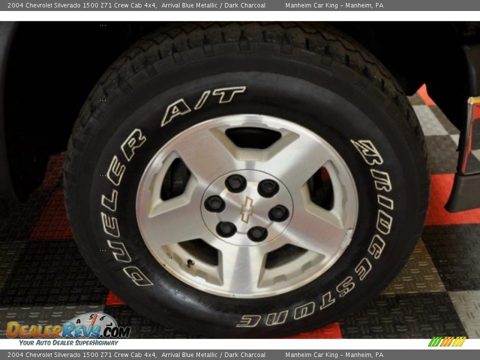 2004 Chevrolet Silverado 1500 Z71 Crew Cab 4x4 Arrival Blue Metallic / Dark Charcoal Photo #14