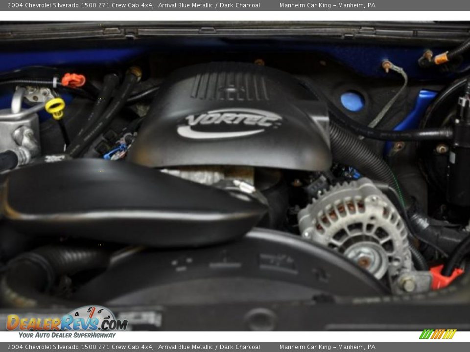 2004 Chevrolet Silverado 1500 Z71 Crew Cab 4x4 Arrival Blue Metallic / Dark Charcoal Photo #15