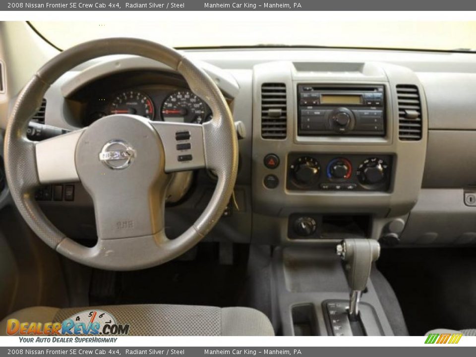 2008 Nissan Frontier SE Crew Cab 4x4 Radiant Silver / Steel Photo #5