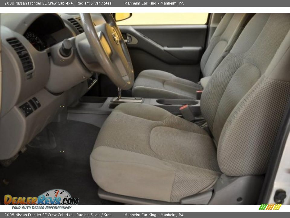 2008 Nissan Frontier SE Crew Cab 4x4 Radiant Silver / Steel Photo #9