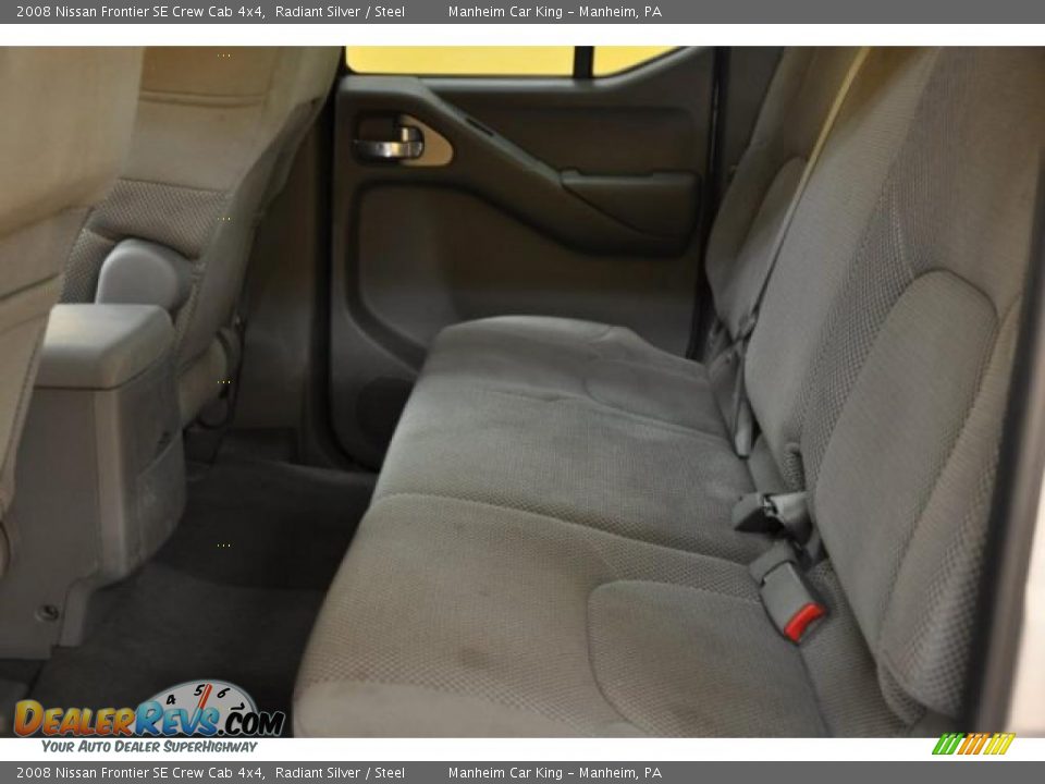 2008 Nissan Frontier SE Crew Cab 4x4 Radiant Silver / Steel Photo #10