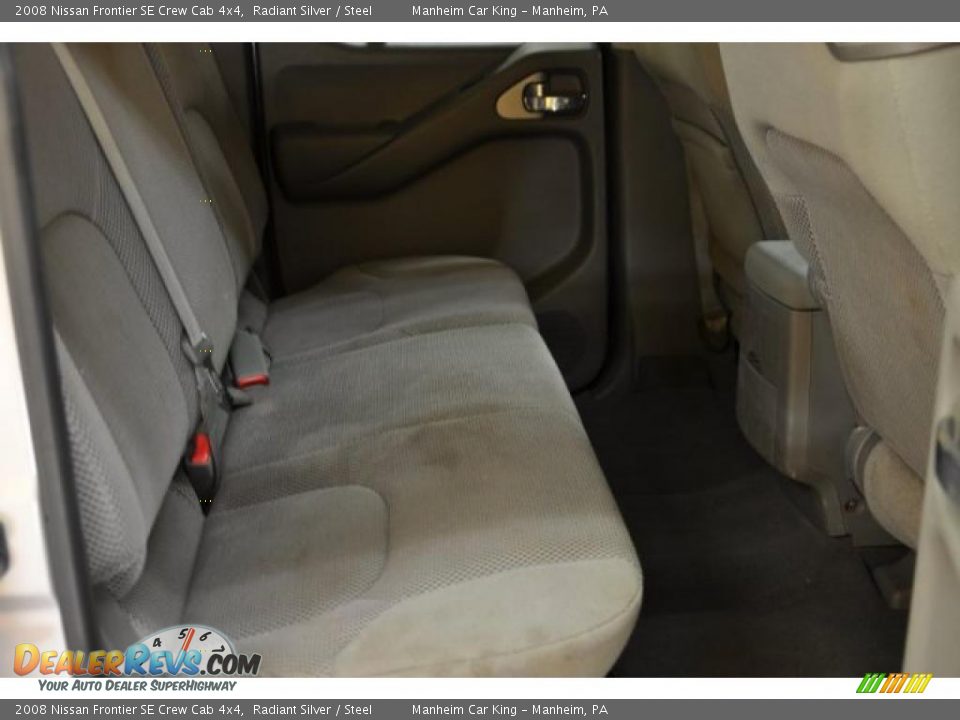 2008 Nissan Frontier SE Crew Cab 4x4 Radiant Silver / Steel Photo #11