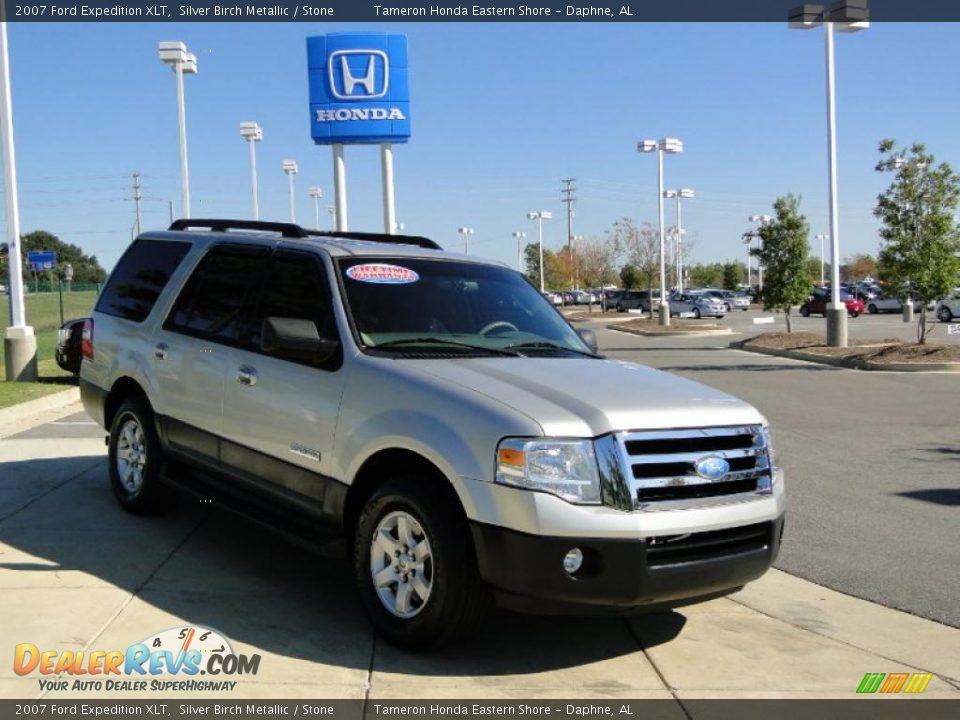 2007 Ford Expedition XLT Silver Birch Metallic / Stone Photo #2