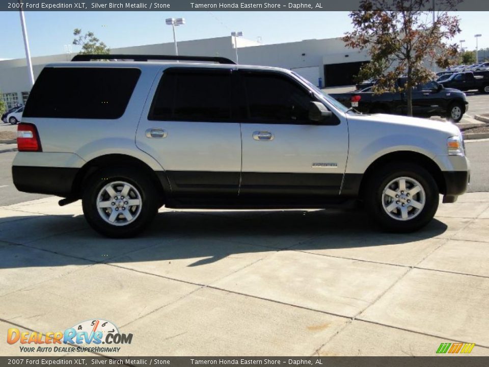 2007 Ford Expedition XLT Silver Birch Metallic / Stone Photo #4