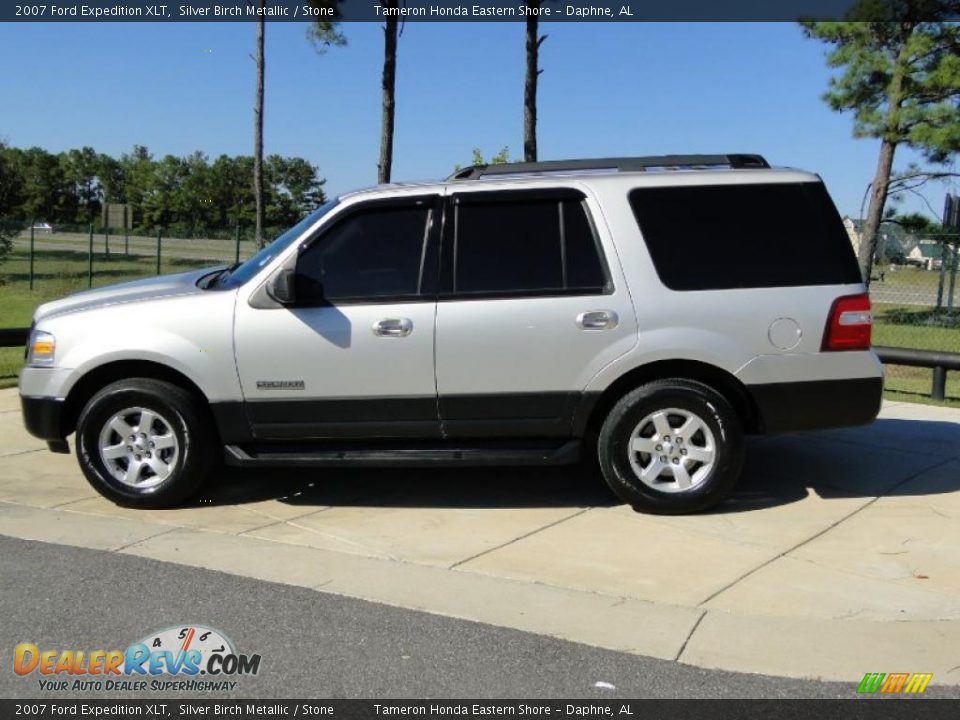 2007 Ford Expedition XLT Silver Birch Metallic / Stone Photo #7