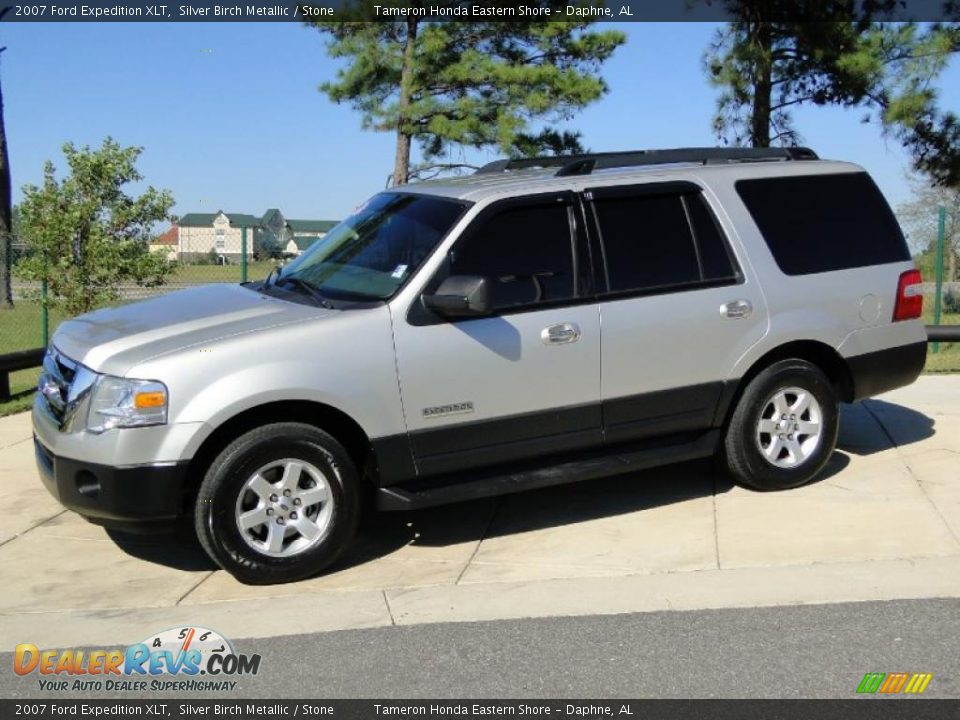 2007 Ford Expedition XLT Silver Birch Metallic / Stone Photo #9