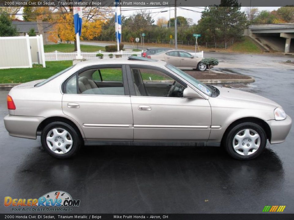 Titanium Metallic 2000 Honda Civic EX Sedan Photo #6