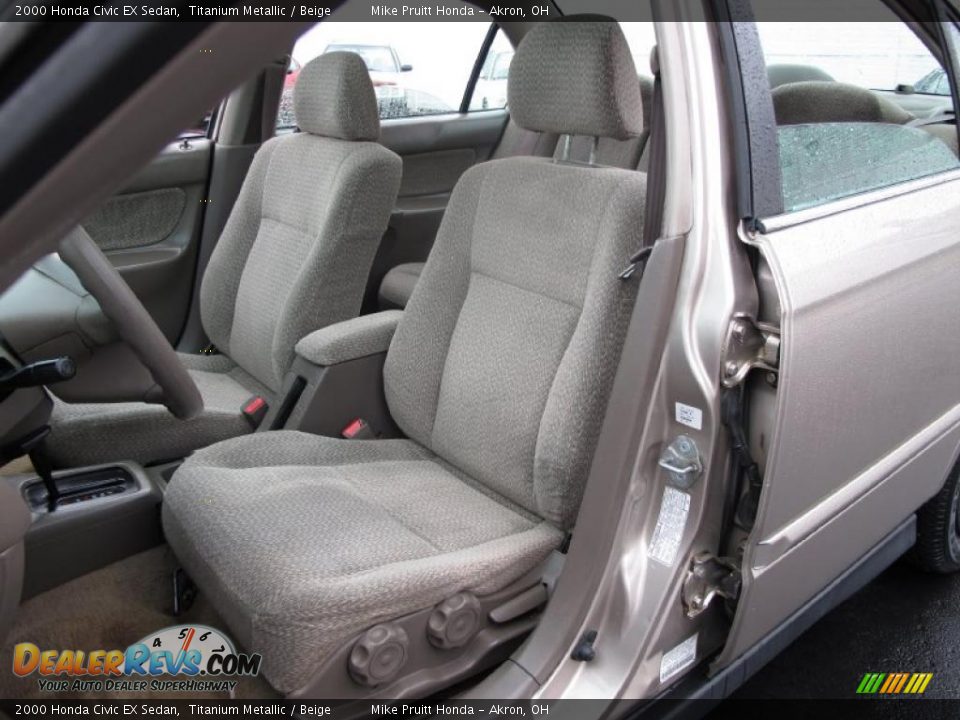 Beige Interior - 2000 Honda Civic EX Sedan Photo #12
