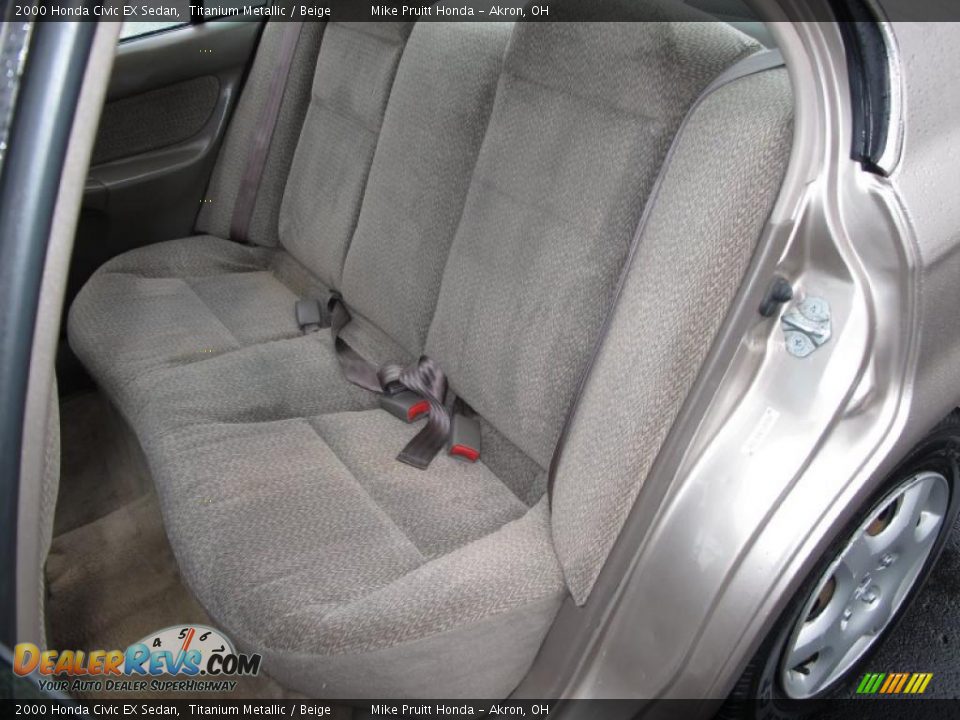 Beige Interior - 2000 Honda Civic EX Sedan Photo #13
