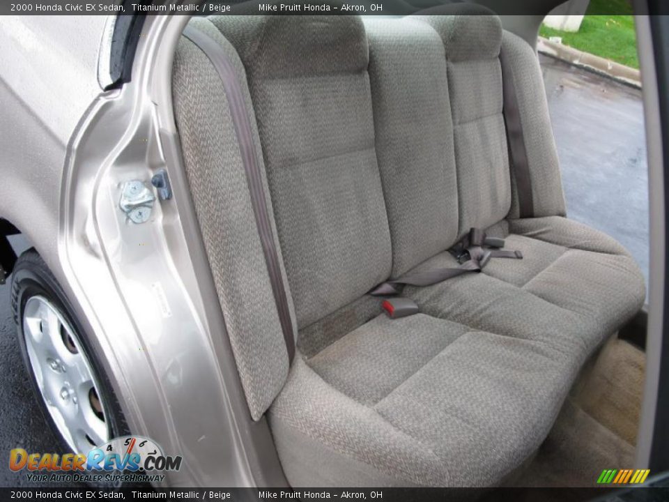 Beige Interior - 2000 Honda Civic EX Sedan Photo #14