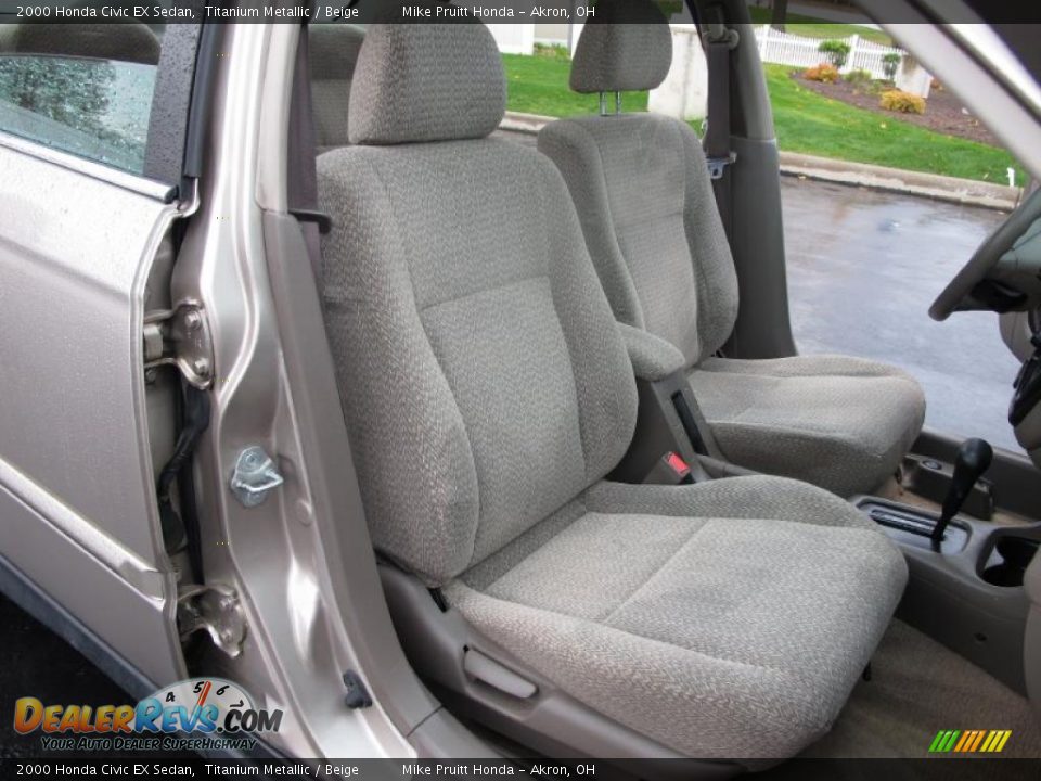 Beige Interior - 2000 Honda Civic EX Sedan Photo #15
