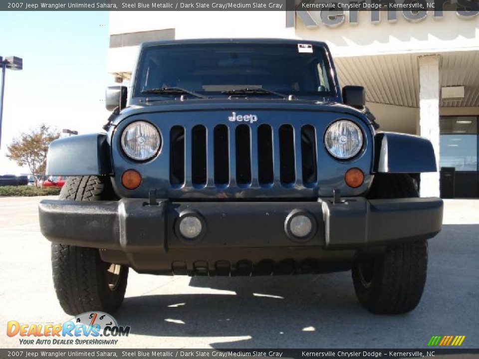 2007 Jeep Wrangler Unlimited Sahara Steel Blue Metallic / Dark Slate Gray/Medium Slate Gray Photo #8