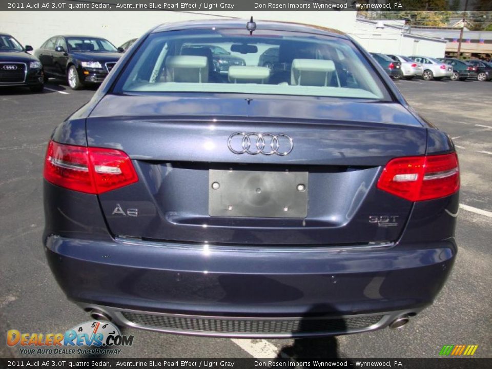 Aventurine Blue Pearl Effect 2011 Audi A6 3.0T quattro Sedan Photo #9