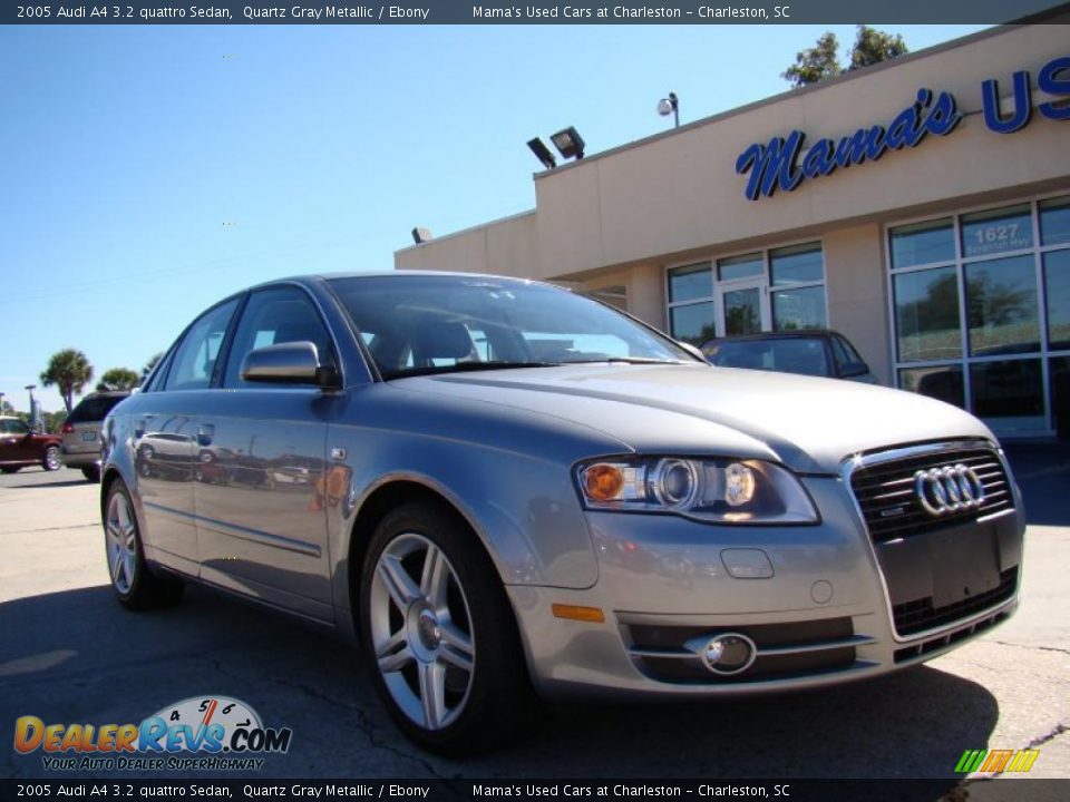 2005 Audi A4 3.2 quattro Sedan Quartz Gray Metallic / Ebony Photo #2