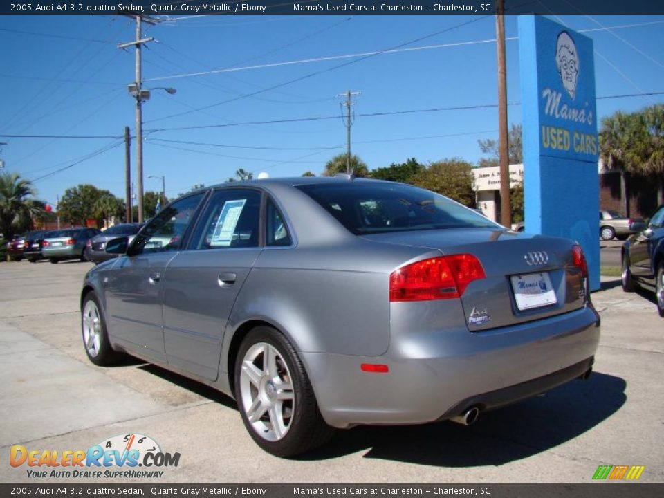 2005 Audi A4 3.2 quattro Sedan Quartz Gray Metallic / Ebony Photo #6