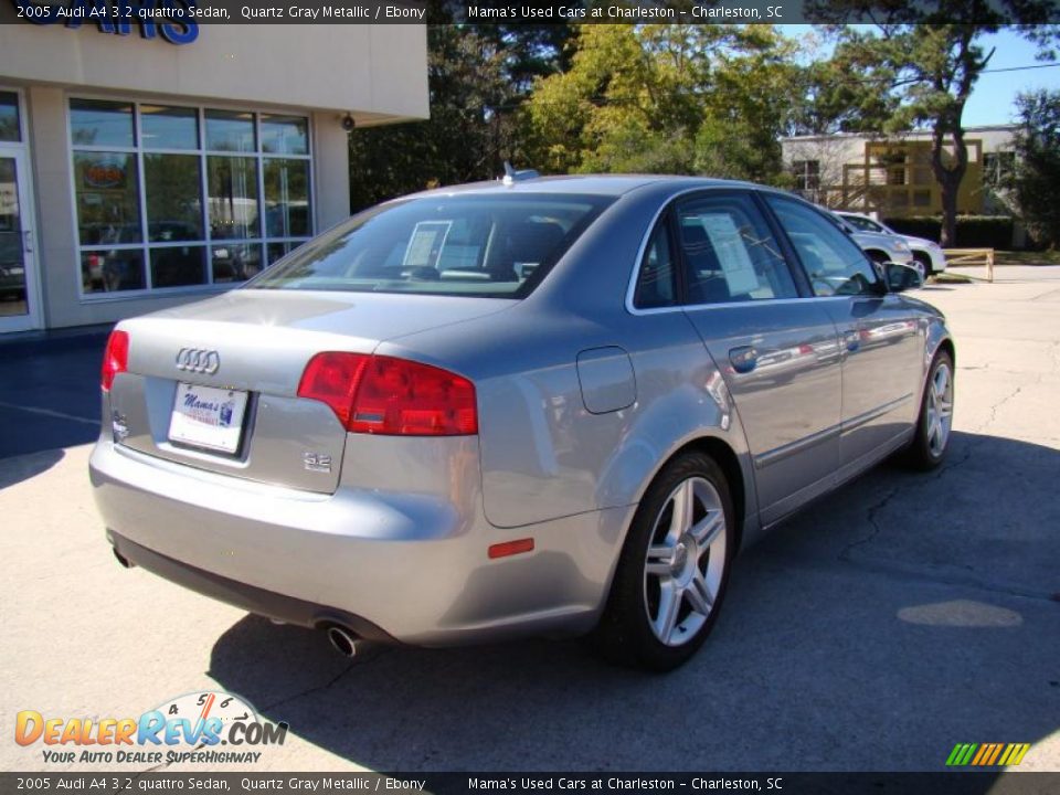 2005 Audi A4 3.2 quattro Sedan Quartz Gray Metallic / Ebony Photo #8