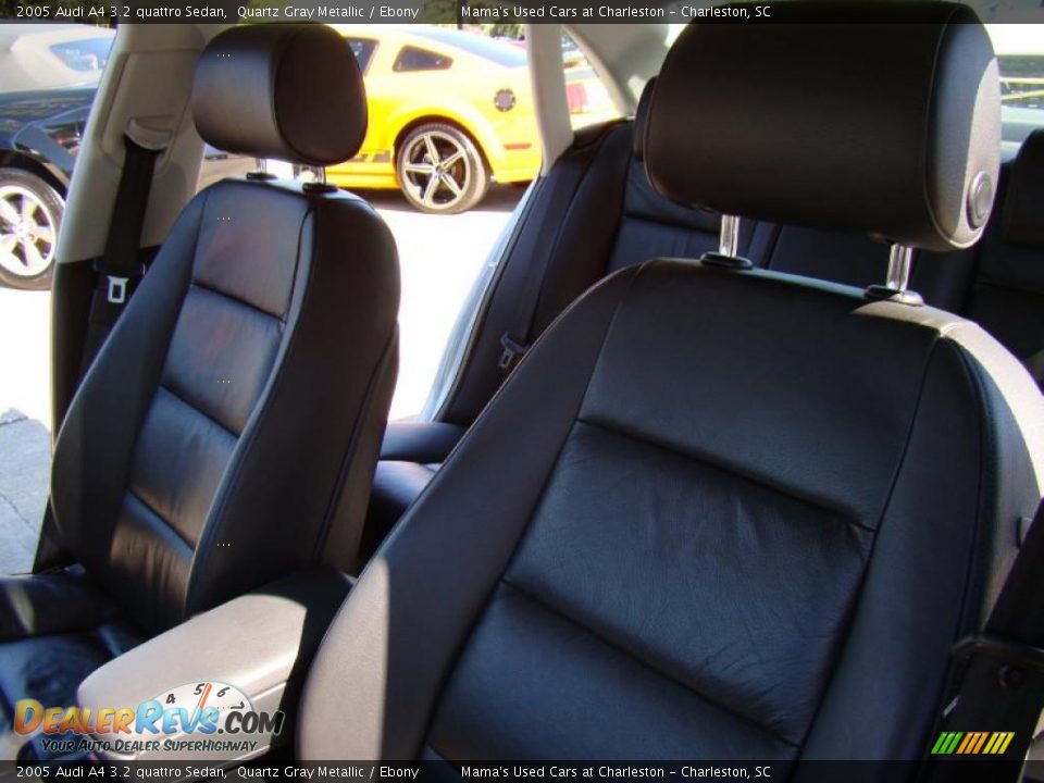 Ebony Interior - 2005 Audi A4 3.2 quattro Sedan Photo #11