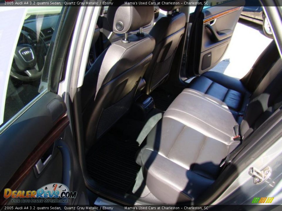 2005 Audi A4 3.2 quattro Sedan Quartz Gray Metallic / Ebony Photo #12