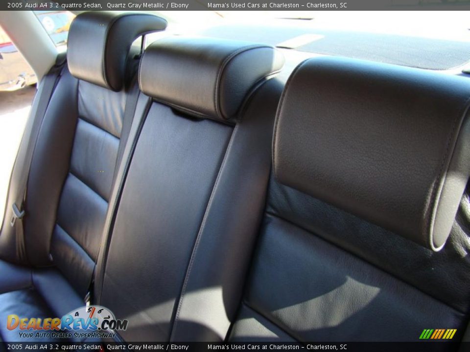 Ebony Interior - 2005 Audi A4 3.2 quattro Sedan Photo #13