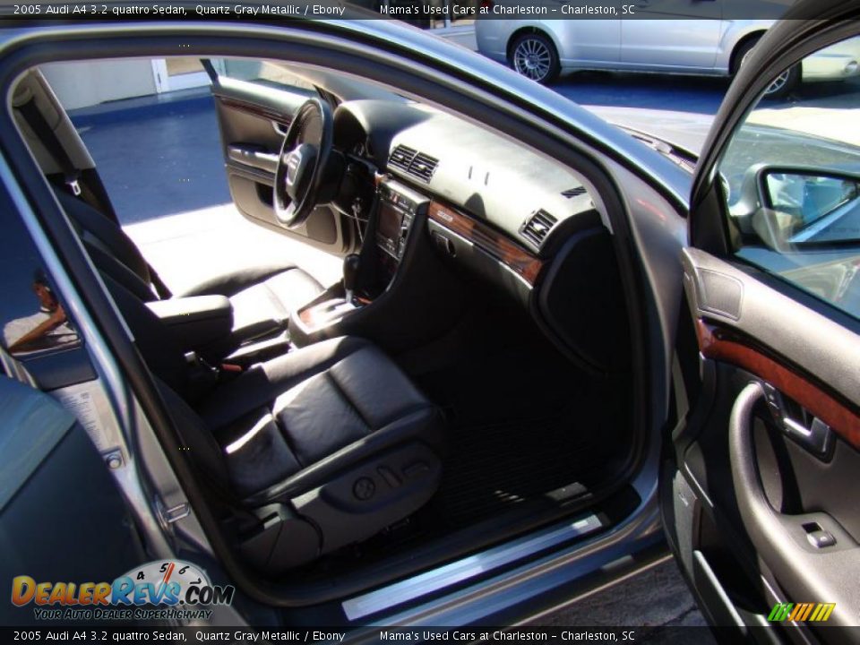 2005 Audi A4 3.2 quattro Sedan Quartz Gray Metallic / Ebony Photo #14