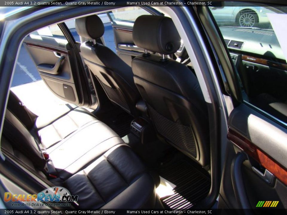 2005 Audi A4 3.2 quattro Sedan Quartz Gray Metallic / Ebony Photo #16