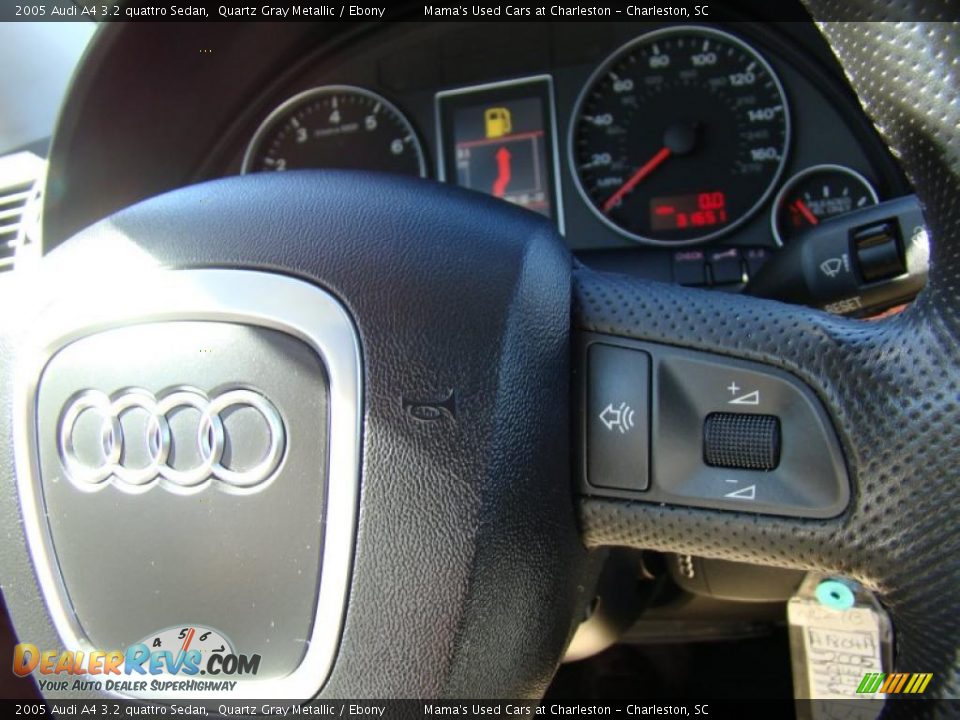 2005 Audi A4 3.2 quattro Sedan Quartz Gray Metallic / Ebony Photo #28