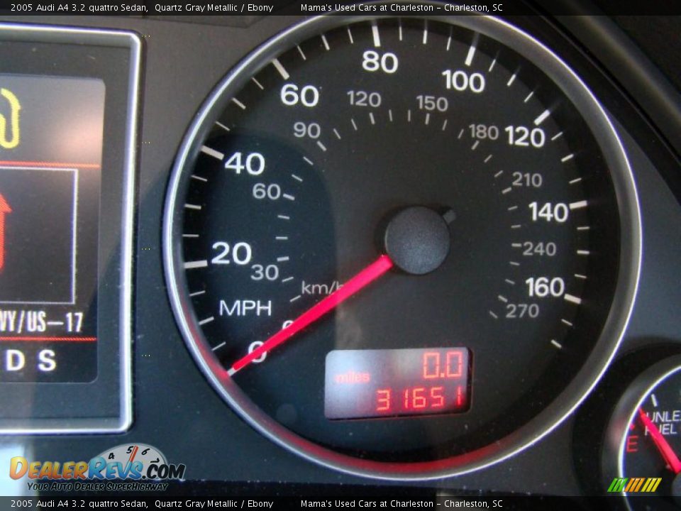 2005 Audi A4 3.2 quattro Sedan Quartz Gray Metallic / Ebony Photo #30