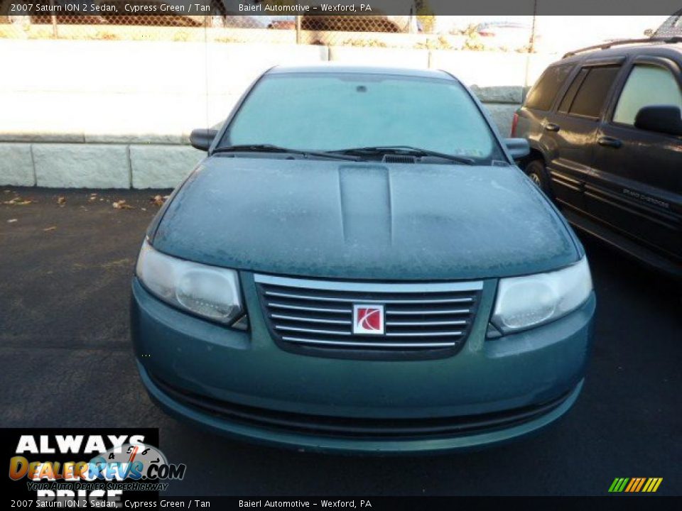 2007 Saturn ION 2 Sedan Cypress Green / Tan Photo #2