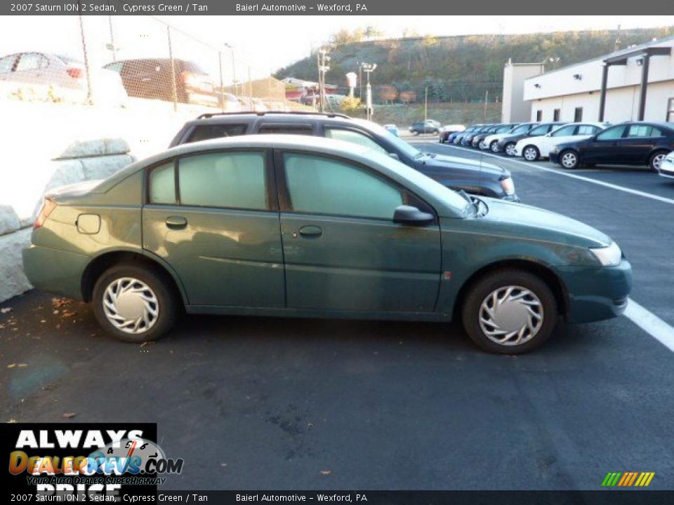 2007 Saturn ION 2 Sedan Cypress Green / Tan Photo #3