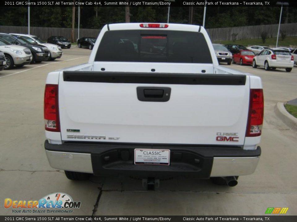 2011 GMC Sierra 1500 SLT All Terrain Crew Cab 4x4 Summit White / Light Titanium/Ebony Photo #4