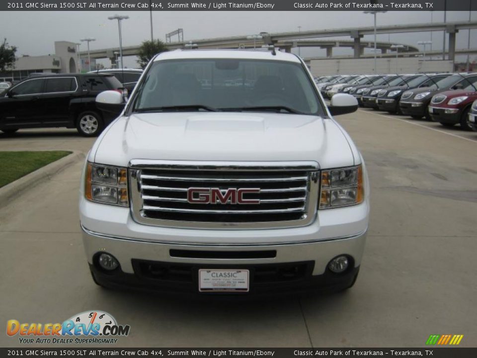 2011 GMC Sierra 1500 SLT All Terrain Crew Cab 4x4 Summit White / Light Titanium/Ebony Photo #8