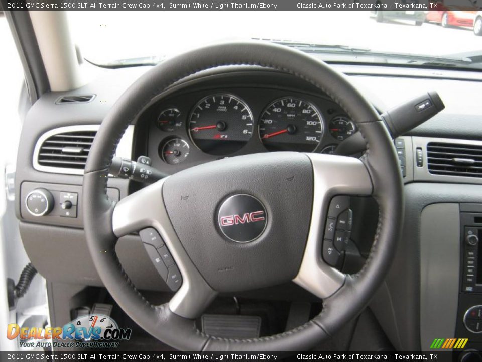 2011 GMC Sierra 1500 SLT All Terrain Crew Cab 4x4 Steering Wheel Photo #10