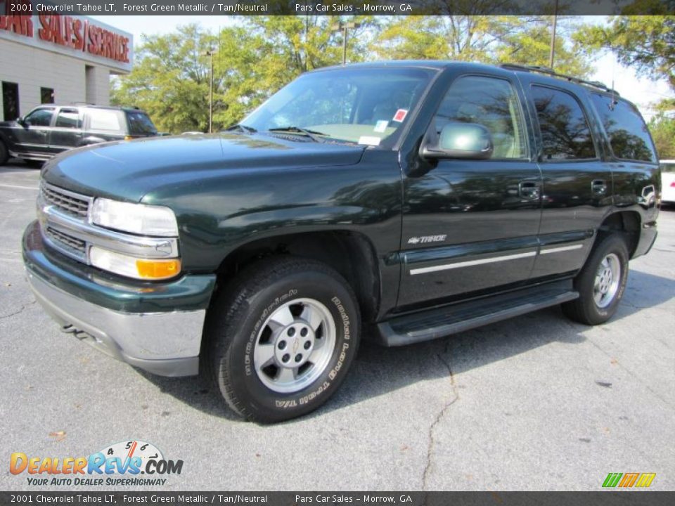 2001 Chevrolet Tahoe LT Forest Green Metallic / Tan/Neutral Photo #1