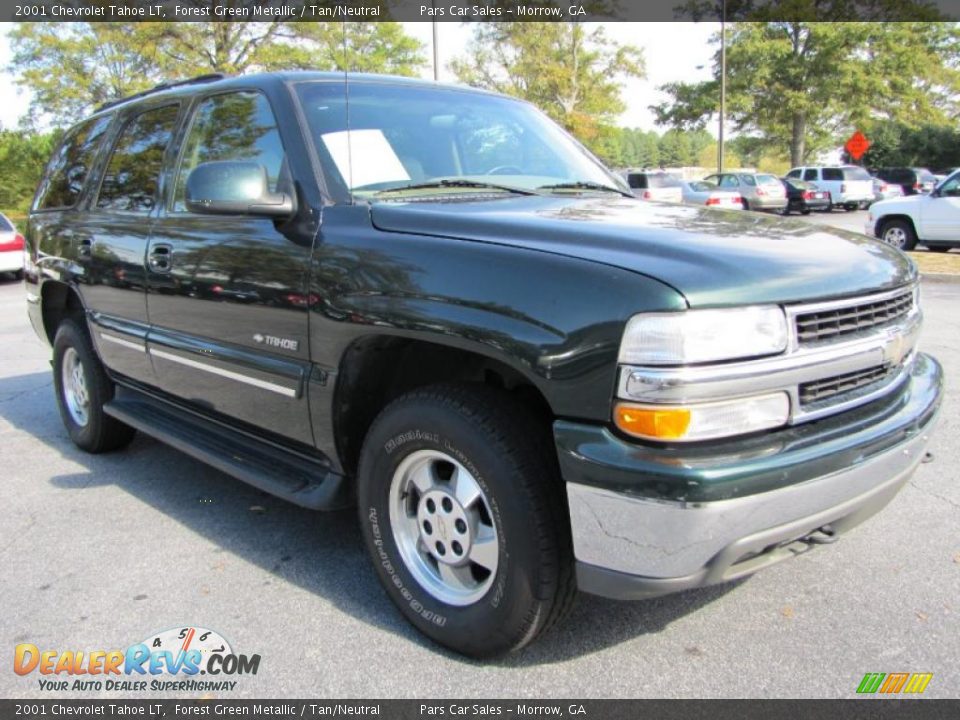 2001 Chevrolet Tahoe LT Forest Green Metallic / Tan/Neutral Photo #4