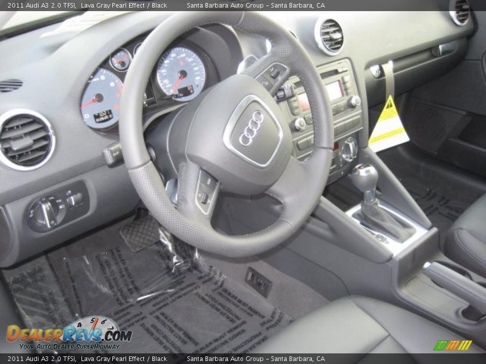 Black Interior - 2011 Audi A3 2.0 TFSI Photo #4