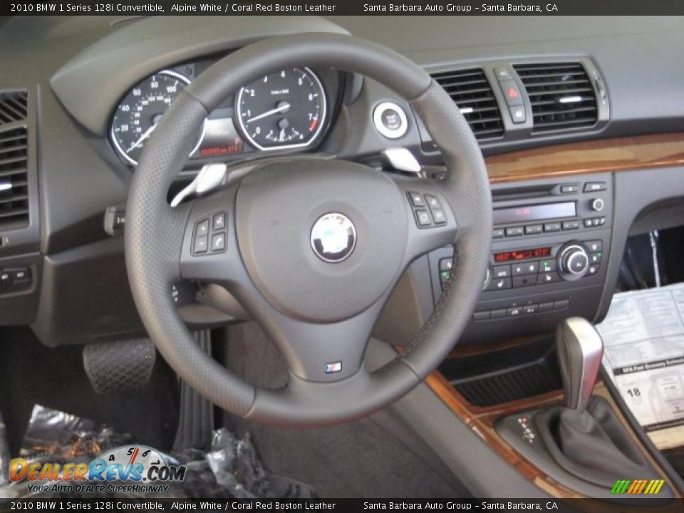 2010 BMW 1 Series 128i Convertible Steering Wheel Photo #4